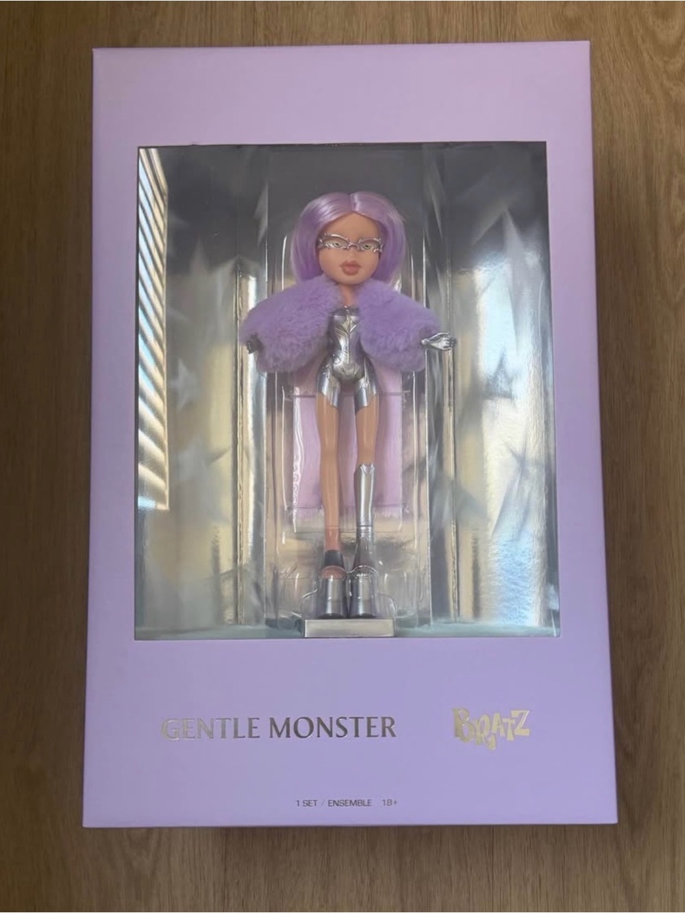 Gentle Monster x Bratz Doll Limited Edition Collectible - K-Pop Lavender Silver